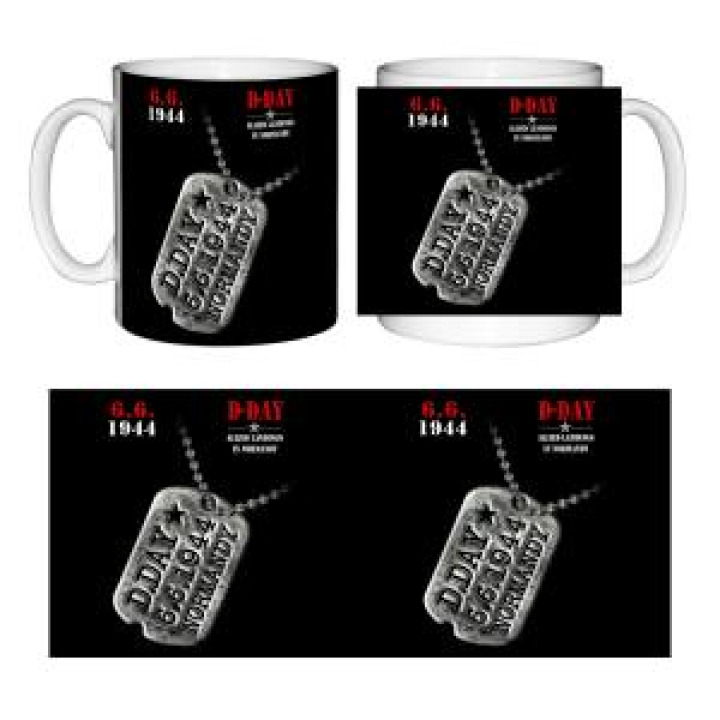Mug blanc Plaque Militaire DDay 661944 Blanc Taille unique