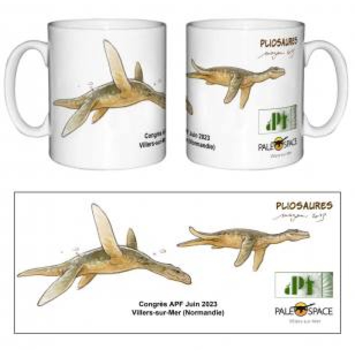 Mug blanc Pliosaures Paléospace Blanc Taille unique