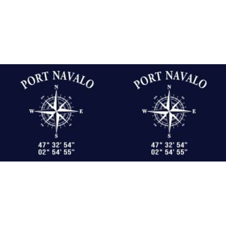 Mug blanc Port Navalo GPS Blanc Taille unique