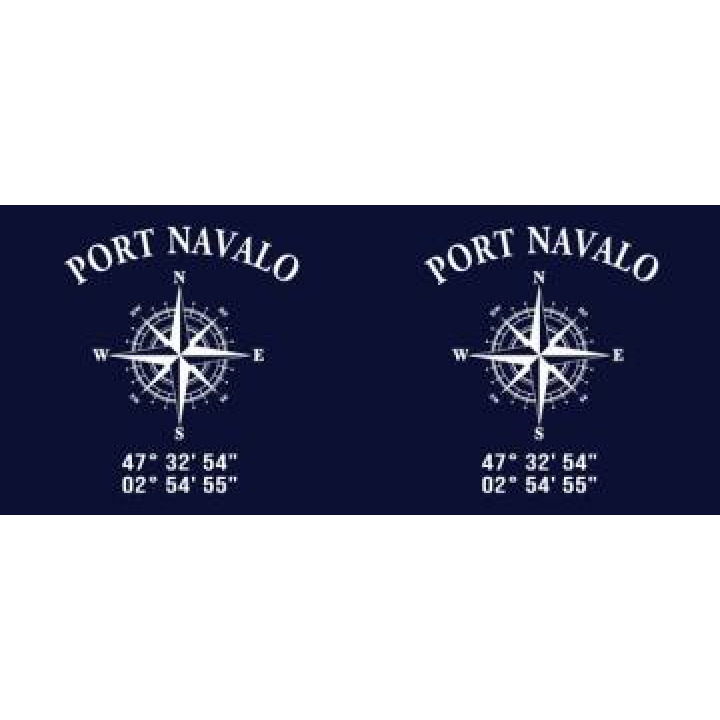 Mug blanc Port Navalo GPS Blanc Taille unique