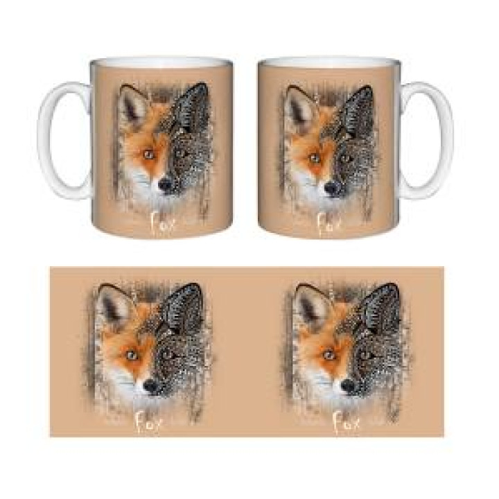 Mug blanc Renard Native Tribes Sans Nom Blanc Taille unique