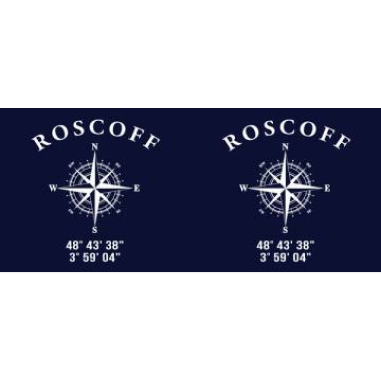 Mug blanc Roscoff GPS Blanc Taille unique