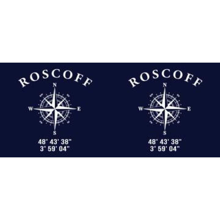 Mug blanc Roscoff GPS Blanc Taille unique