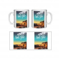 Mug blanc Saint Malo Vectoriel Blanc Taille unique