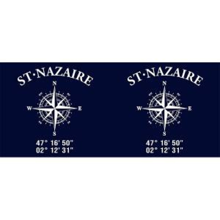 Mug blanc Saint Nazaire GPS Blanc Taille unique