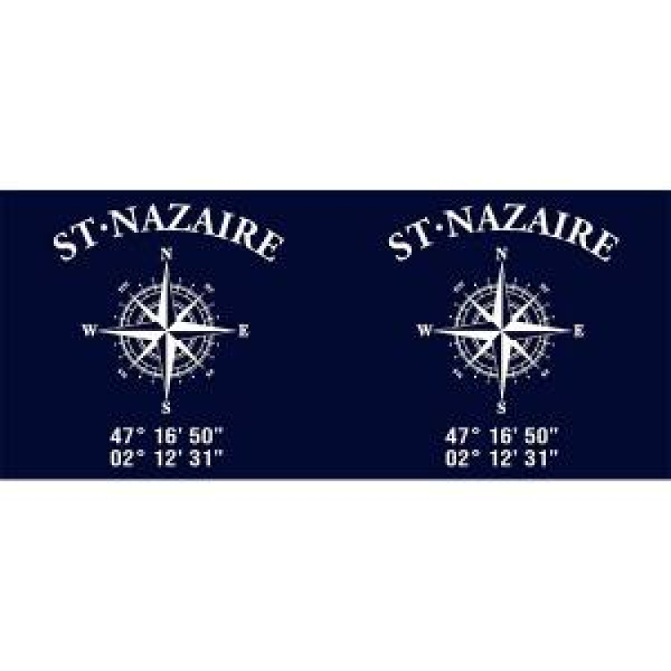 Mug blanc Saint Nazaire GPS Blanc Taille unique