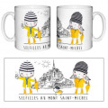 Mug blanc Selfilles Mont Saint Michel Blanc Taille unique