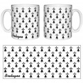 Mug blanc Semi Hermine Blanc Taille unique