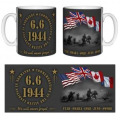 Mug blanc Soldats D&eacute;barquement Drapeaux Blanc Taille unique