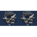 Mug blanc Spitfire Avion D-Day 6/6/1944 (Sur Fond Marine) Blanc Taille unique