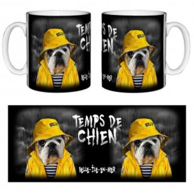 Mug blanc Temps de Chien Belle &Icirc;le en Mer Blanc Taille unique