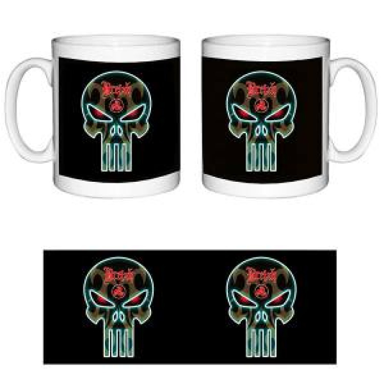 Mug blanc T&ecirc;te de Mort Breizh Blanc Taille unique