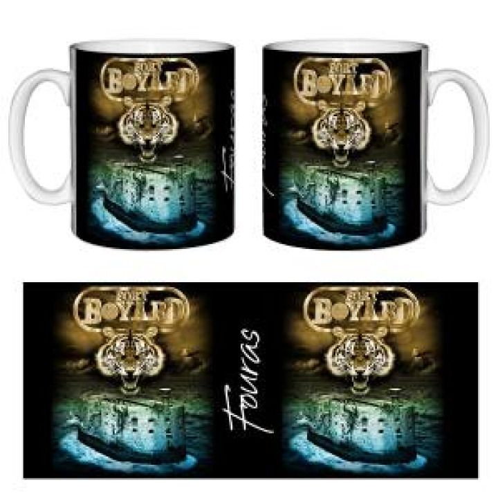 Mug blanc Tête de Tigre Fort Boyard  Fort et Serpent Scorpion Fort Boyard Fouras Blanc Taille uniq