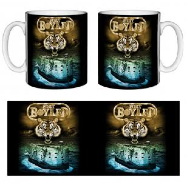Mug blanc Tête de Tigre Fort Boyard  Fort et Serpent Scorpion Fort Boyard Blanc Taille unique