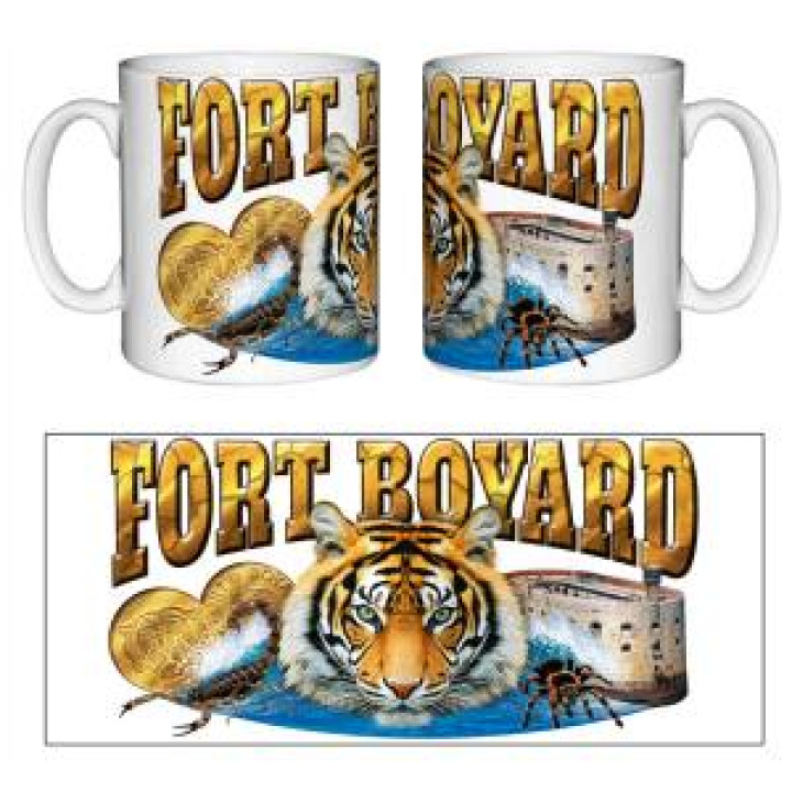 Mug blanc Tête de Tigre Fort Mygale Fort Boyard Blanc Taille unique