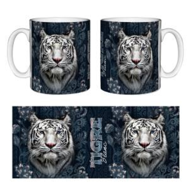 Mug blanc Tigre Blanc Intemporel Blanc Taille unique