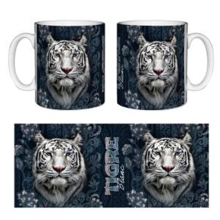 Mug blanc Tigre Blanc Intemporel Blanc Taille unique