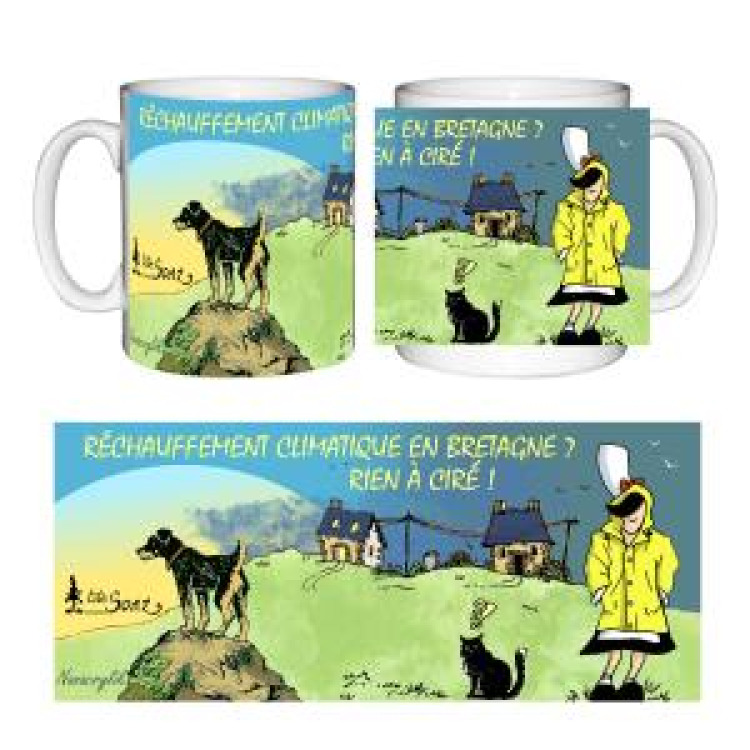 Mug blanc Tite Soaz R&eacute;chauffement Climatique Blanc Taille unique