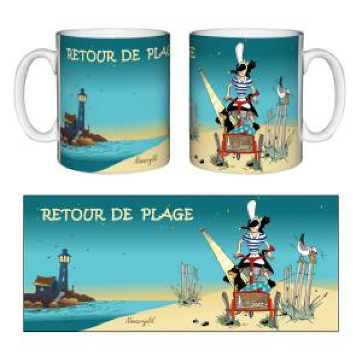 Mug blanc Tite Soaz Retour de Plage Blanc Taille unique