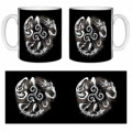 Mug blanc Triskel avec les 3 Elements Blanc Taille unique