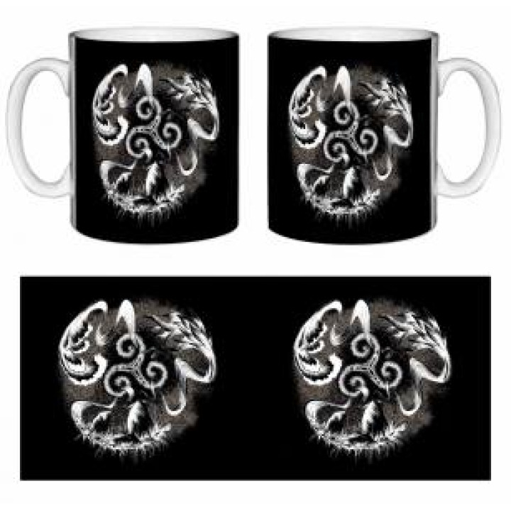 Mug blanc Triskel avec les 3 Elements Blanc Taille unique