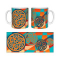 Mug blanc Triskel Multicolore Blanc Taille unique