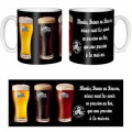 Mug blanc Trois Bi&egrave;res Blondes Brunes Rousses Blanc Taille unique