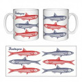 Mug blanc Trois Sardines Bretagne Blanc Taille unique