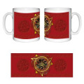 Mug blanc Trsikel Or sur Fond Rouge Blanc Taille unique