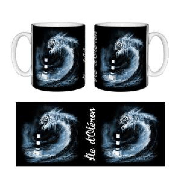 Mug blanc Vague Tigre Phare de Chassiron Île dOléron Blanc Taille unique