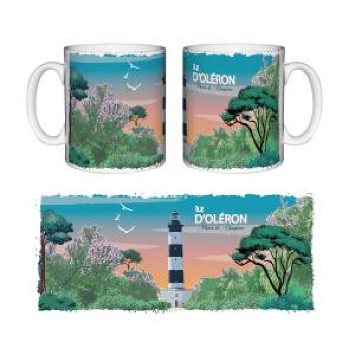 Mug blanc Vintage Phare Île dOléron Blanc Taille unique