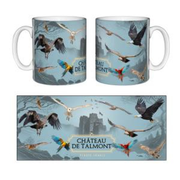 Mug blanc Vue du Château et des Oiseaux Château de Talmont Blanc Taille unique