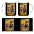 Mug blanc Vue du Port + Voilier Paimpol Terre Neuvas Blanc Taille unique