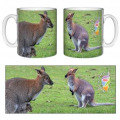 Mug blanc Walaby Corsica Zoo Blanc Taille unique