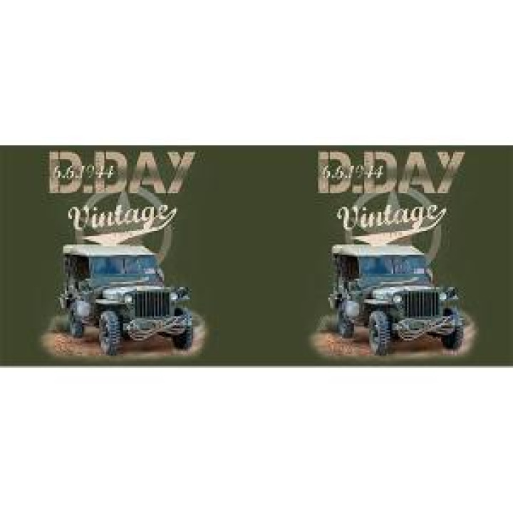 Mug mat Jeep Vintage DDay Blanc Taille unique