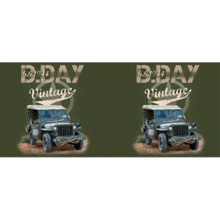 Mug mat Jeep Vintage D-Day Blanc Taille unique