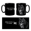 Mug noir Loup Protect Me Zoo de Beauval Noir Taille unique