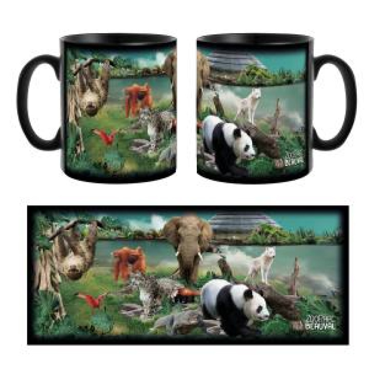 Mug noir Multi Vue 2020 Dôme Au Fond Zoo de Beauval Noir Taille unique