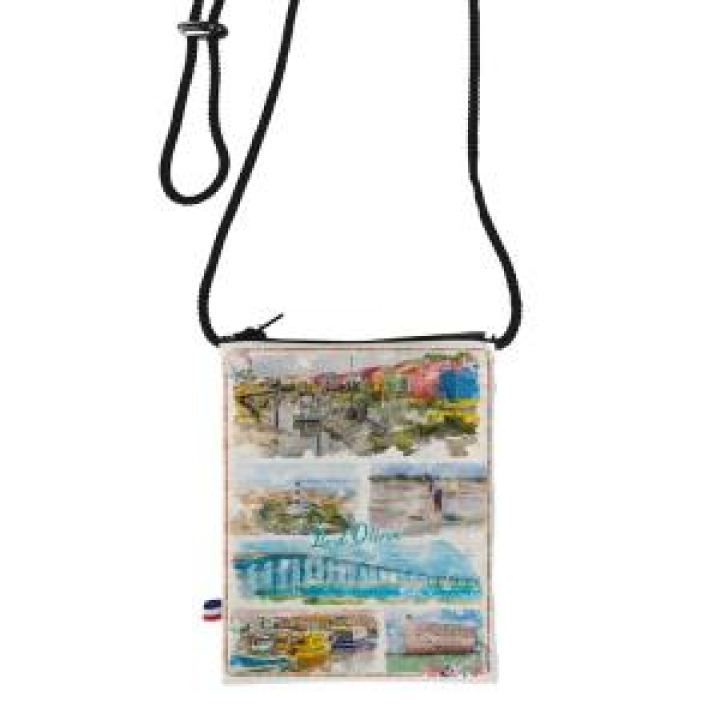 Pochette téléphone allover Aquarelle Multi Vues Île dOléron Blanc Taille unique