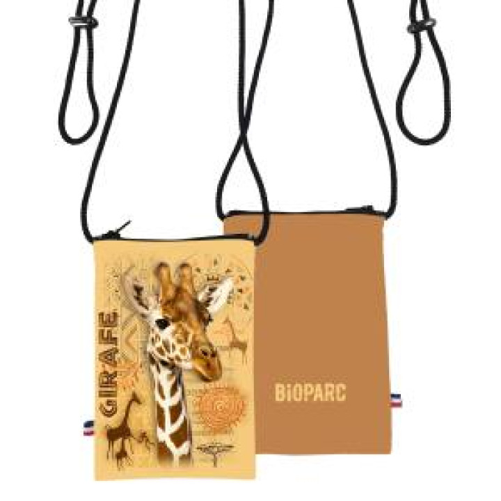 Pochette téléphone allover Girafe Intemporel Bioparc Blanc Taille unique