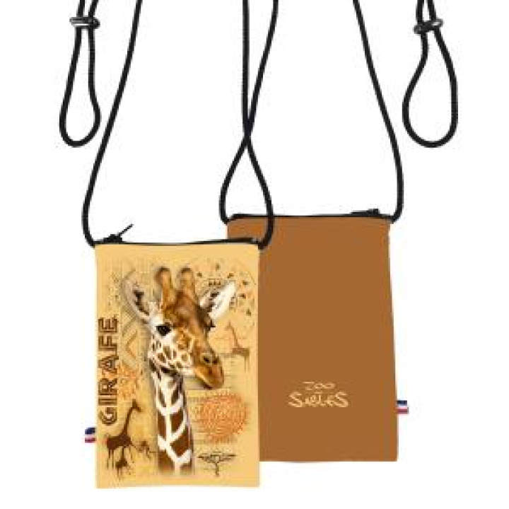 Pochette téléphone allover Girafe Intemporel Zoo des Sables dOlonne Blanc Taille unique