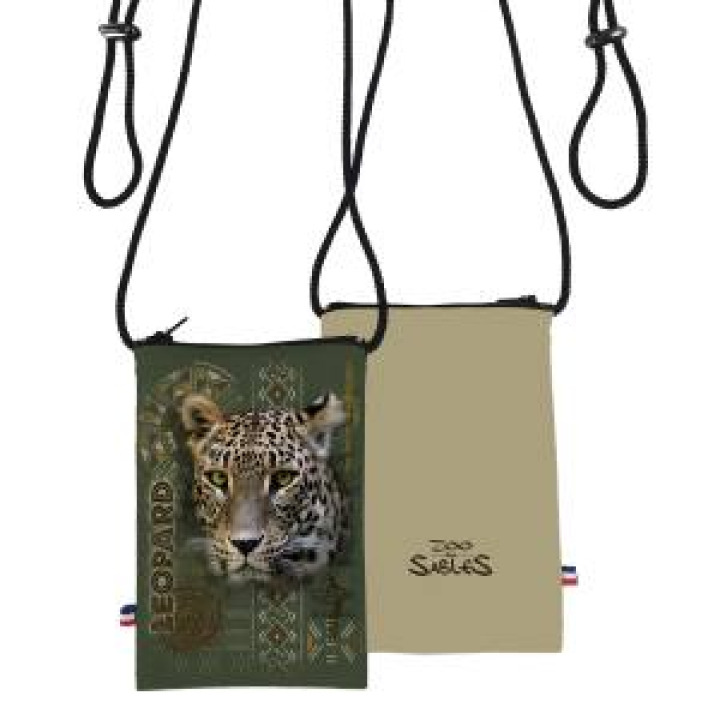 Pochette téléphone allover Léopard Intemporel Zoo des Sables dOlonne Blanc Taille unique