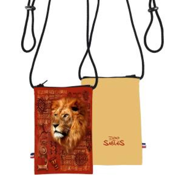 Pochette téléphone allover Lion Intemporel Zoo des Sables dOlonne Blanc Taille unique