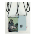 Pochette t&eacute;l&eacute;phone all-over Loup Linocut Zoo de Thoiry Blanc Taille unique