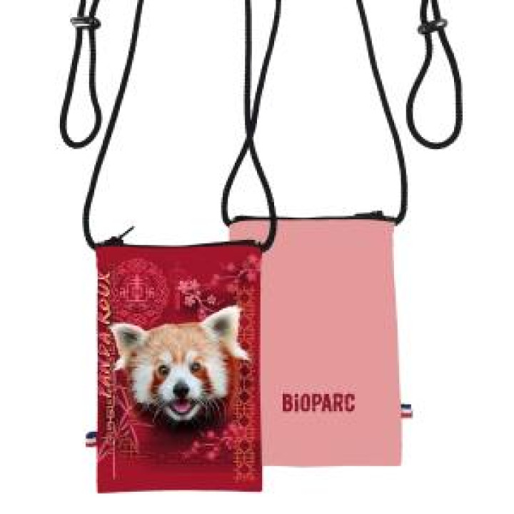 Pochette téléphone allover Panda Roux Intemporel Bioparc Blanc Taille unique
