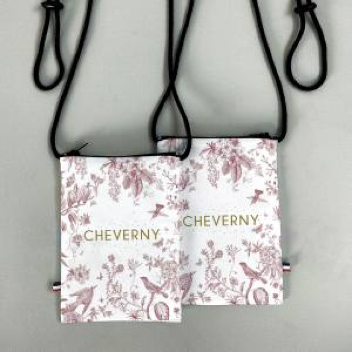 Pochette téléphone allover Toile de Jouy Cheverny Rouge Blanc Taille unique