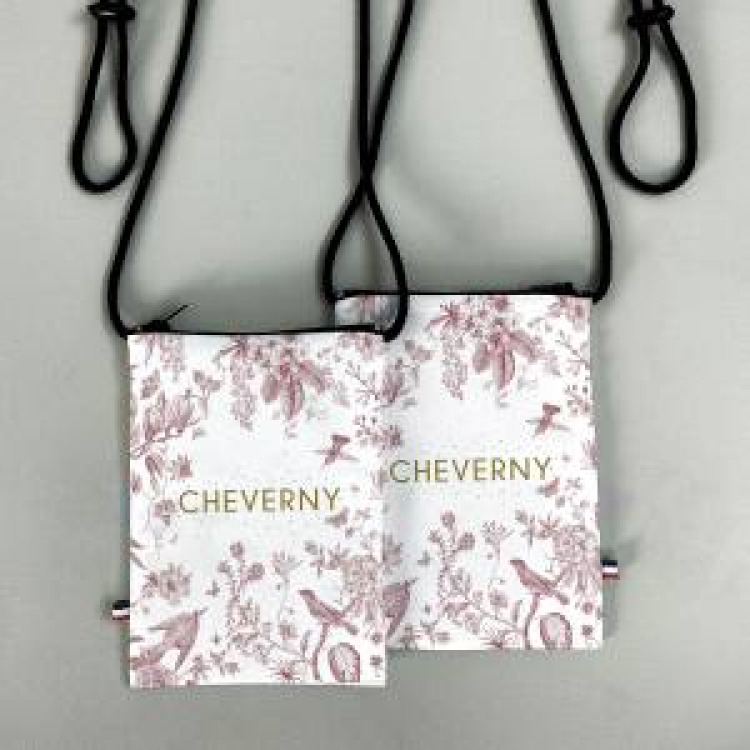 Pochette téléphone all-over Toile de Jouy Cheverny (Rouge) Blanc Taille unique