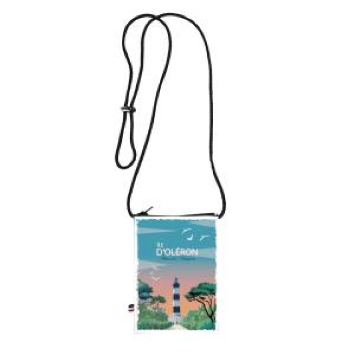 Pochette téléphone allover Vintage Phare Île dOléron Blanc Taille unique