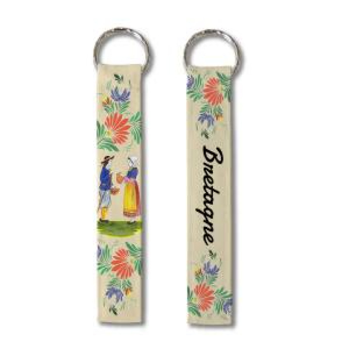 Porteclés allover Couple Bretagne Blanc Taille unique