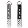 Porte-cl&eacute;s all-over Drapeau Bretagne Blanc Taille unique